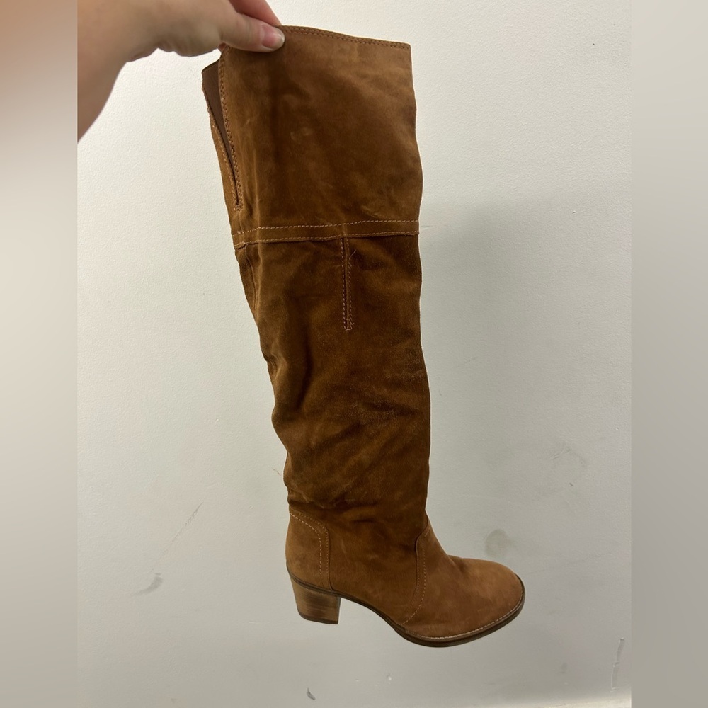 Aldo genuine Suede Knee-High Boots over the knee western cowboy‎ festival